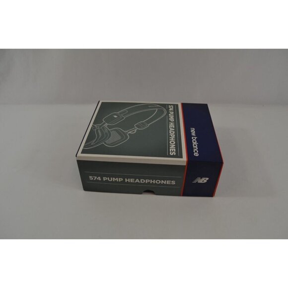 New Balance 574 Pump Headphones Gray On Ear Wireless w/ Earpiece Controls & Box - Picture 10 of 11